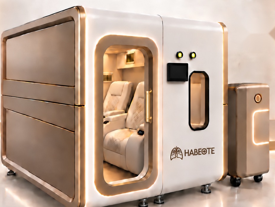 HBOT 2 Seats wellness hyperbaric chamber dengan pencahayaan hangat